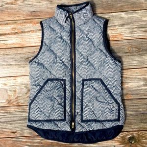 J. Crew Quilted Down Vest|Size XS